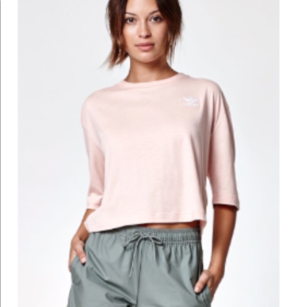 Adidas Pink Loose Tee ½ sleeve